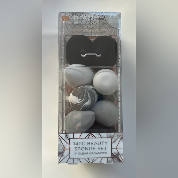 14pc Beauty Blender / sponge set w clear case with lid - Picture 3 of 7